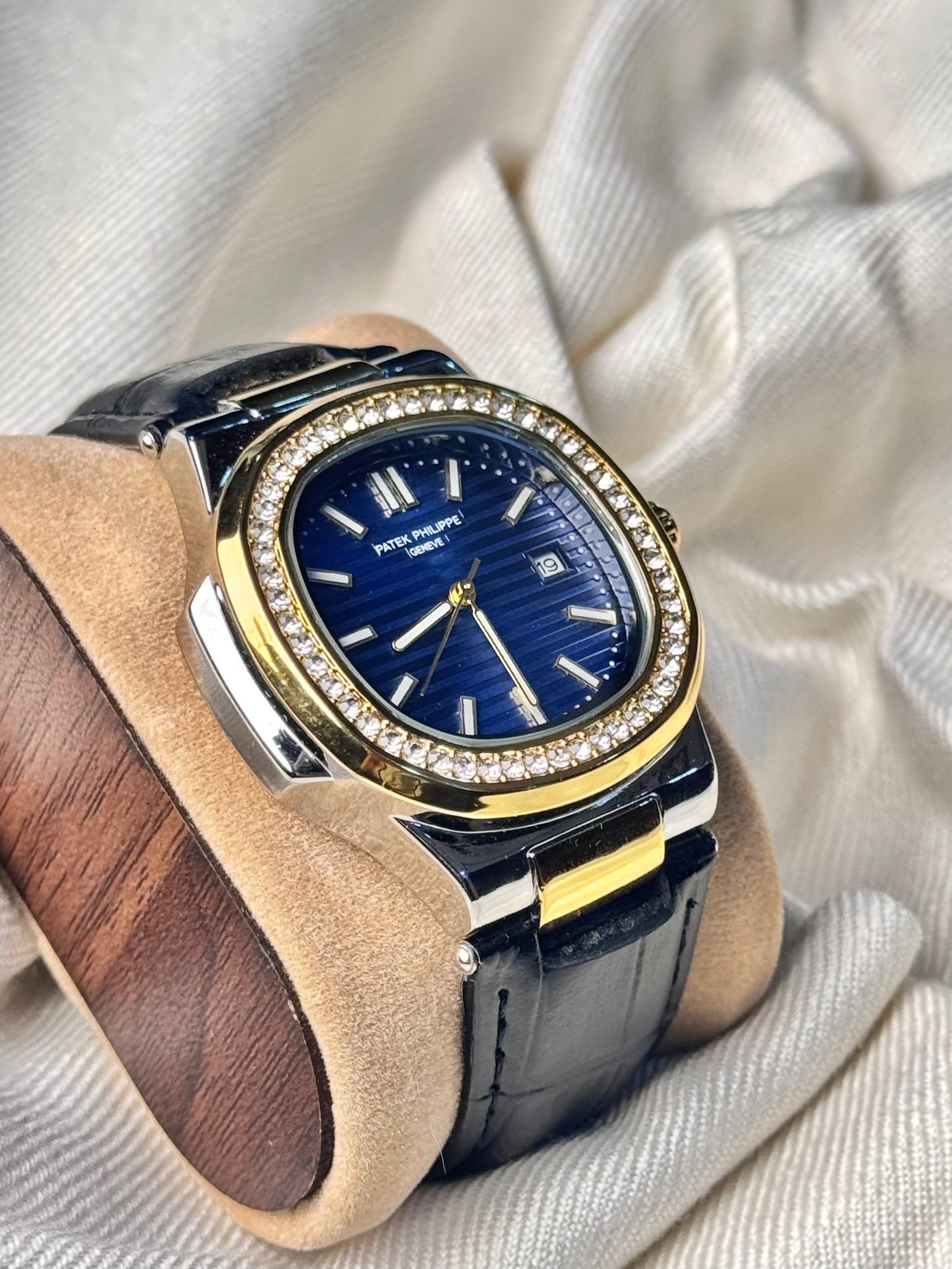 Pat Philippe Leather Strap Blue Dial