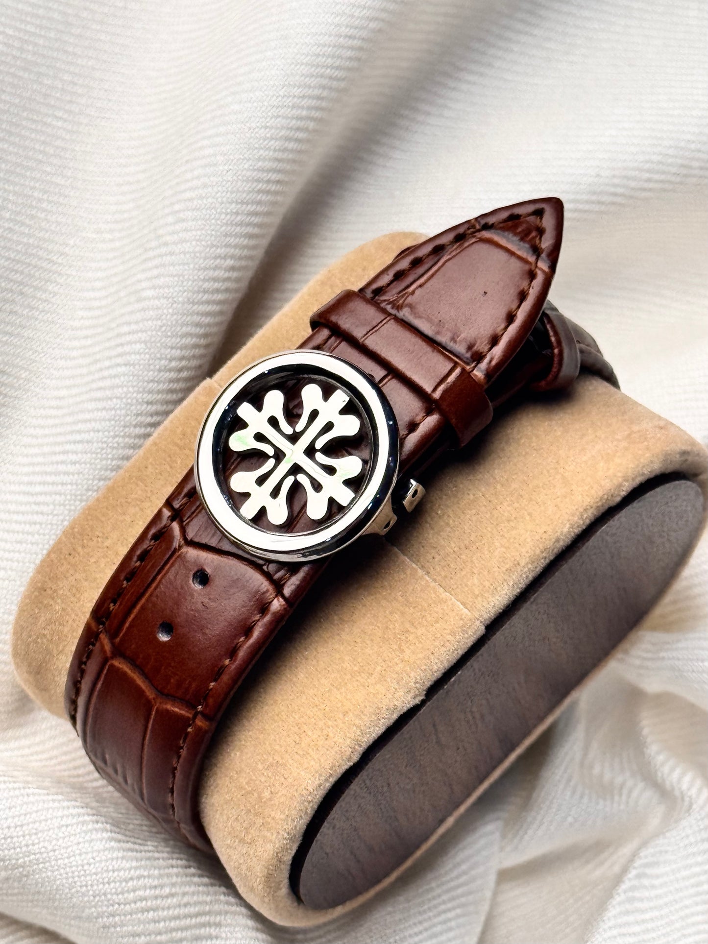 Pat Philippe Leather Strap Red Dial