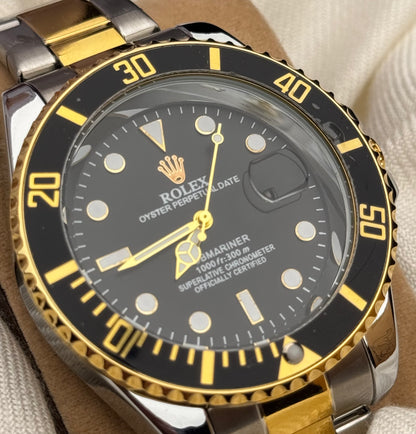 Rlx Submariner Golden Black