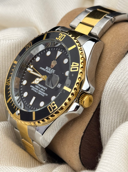 Rlx Submariner Golden Black